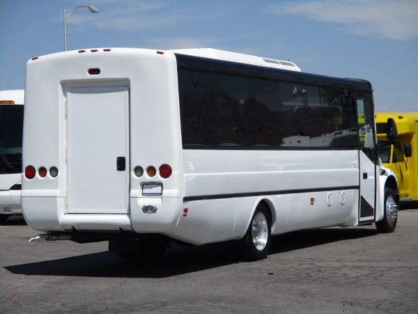 Rear Passenger Side View of 2013 ABC M1235 Shuttle Bus