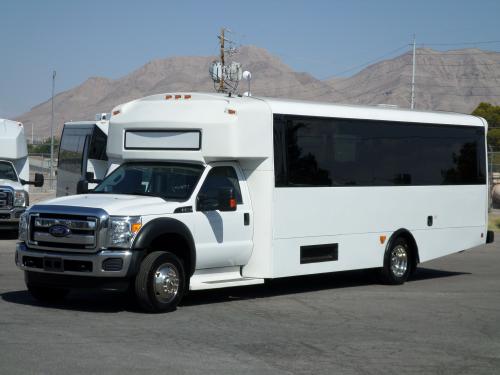 2015 Champion Defender F550 Executive 25 Passenger Rear Luggage Wheelchair Bus S40677