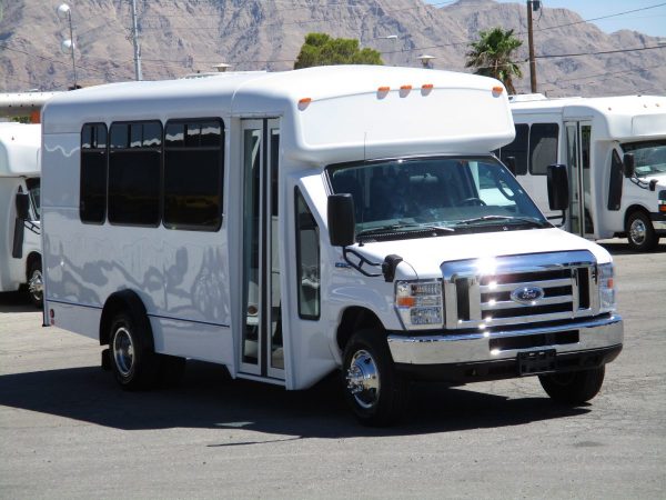 Front Passenger View of 2018 GOSHEN PACER II SHUTTLE BUS