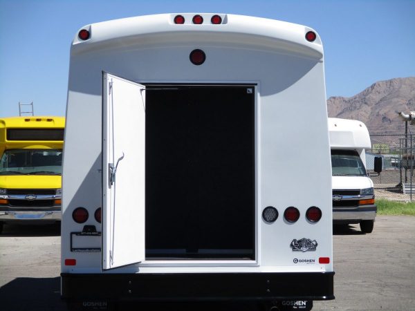 Rear Shot of 2018 GOSHEN PACER II SHUTTLE BUS