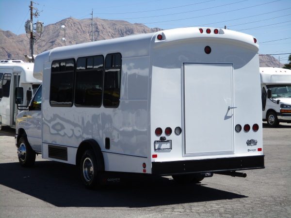 Rear Drivers Side View of 2018 GOSHEN PACER II SHUTTLE BUS