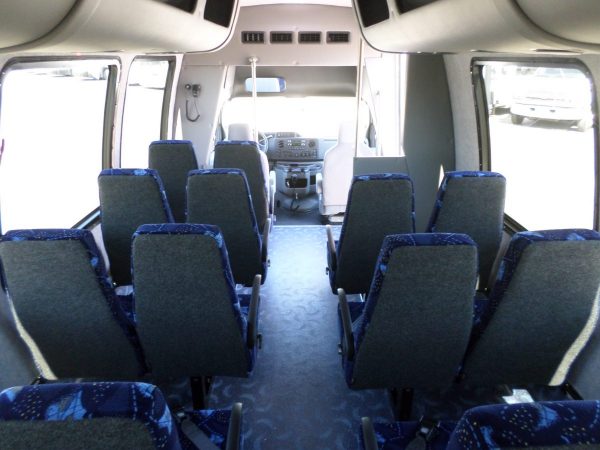View from Back of 2016 KSIR E4-290RL Shuttle Bus