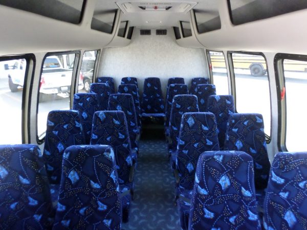 View from Front of 2016 KSIR E4-290RL Shuttle Bus