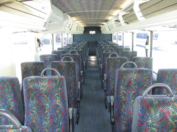 Rear Facing View Inside of 2004 MCI D4000 ADA Highway Coach