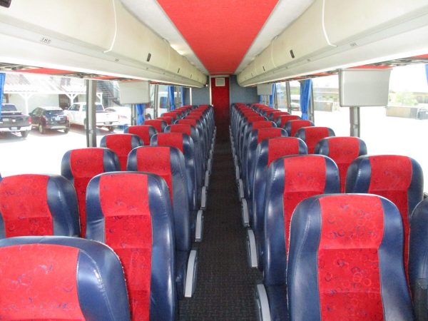 Down the Aisle of 2008 Prevost H3-45 Highway Coach