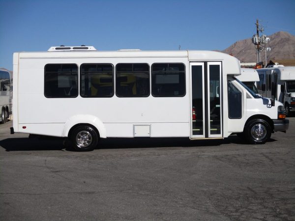 Side View of 2012 Elkhar Coach ECII Shuttle Bus