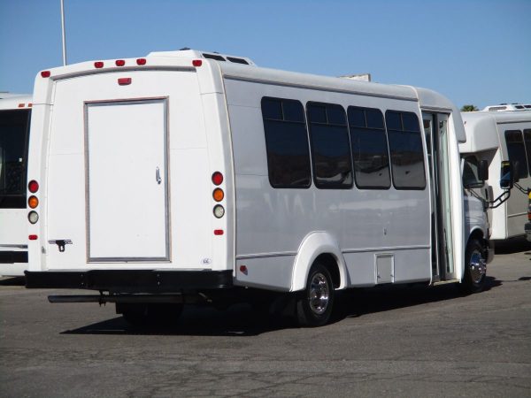 Rear Shot of 2012 Elkhar Coach ECII Shuttle Bus