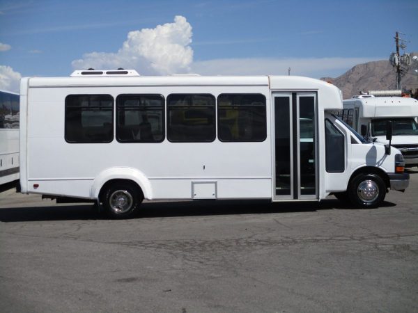 Passenger Side Shot of 2012 Elkhart Coach ECII Shuttle Bus