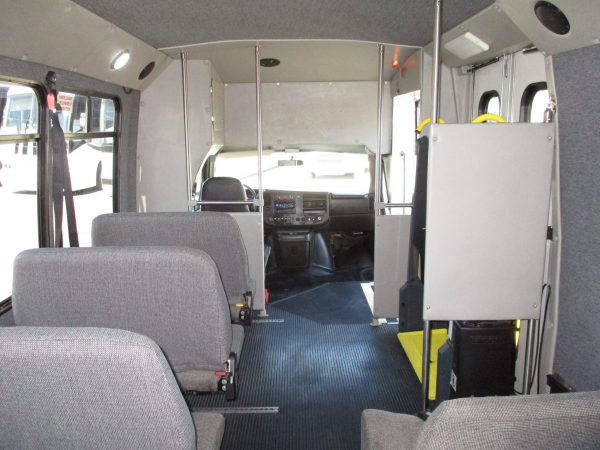 View from Back of 2012 Elkhart Coach Wheelchair Shuttle Bus