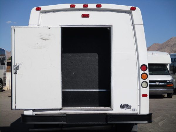 Rear Shot of 2012 Elkhart Coach Wheelchair Shuttle Bus