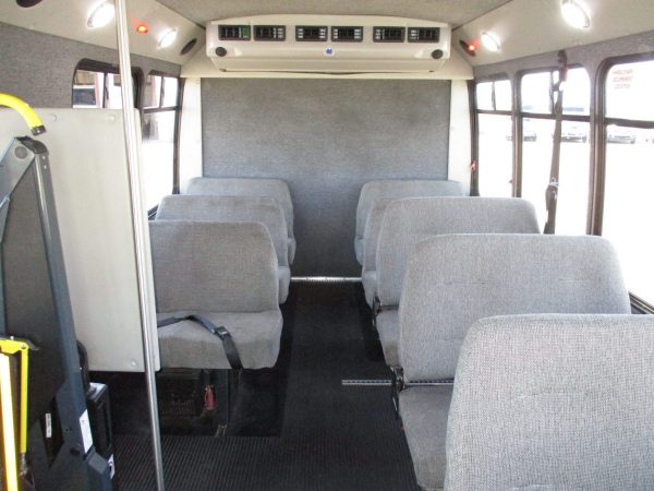 View from Front of 2012 Elkhart Coach Wheelchair Shuttle Bus