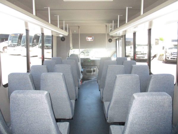 View from Back of New 2018 Goshen Impulse Shuttle Bus