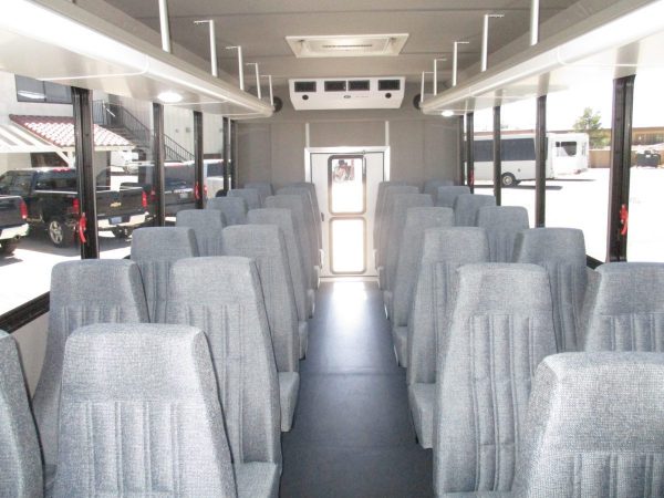 View from Front of New 2018 Goshen Impulse Shuttle Bus