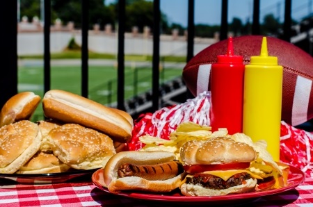 Tailgate Spread at Football Stadium