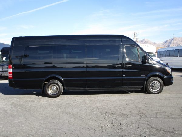 2015 Mercedes Benz Sprinter Limo Bus Passenger Side