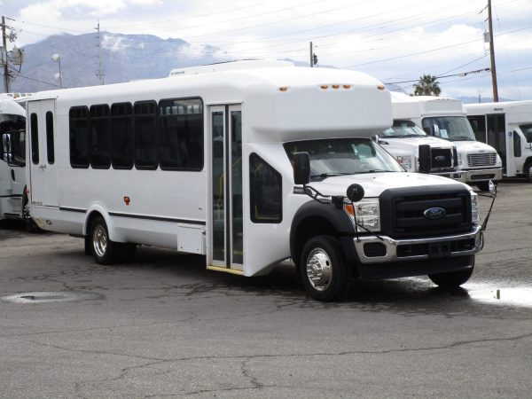 2013 ElDorado Aero Elite Lift Equipped Shuttle Bus Front Passenger