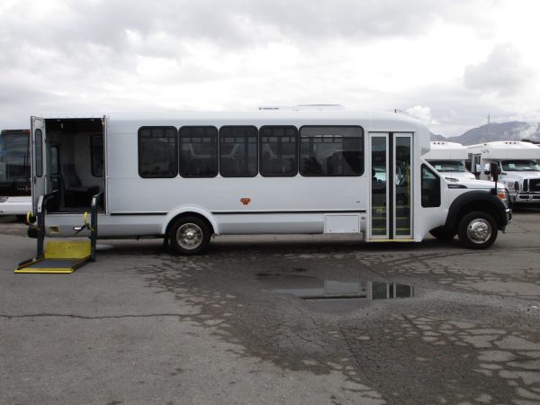 2013 ElDorado Aero Elite Lift Equipped Shuttle Bus Passenger Side