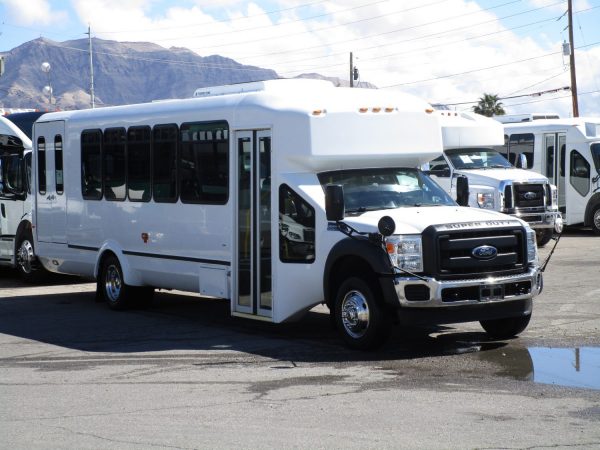 2013 ElDorado Aero Elite Lift Equipped Shuttle Bus Passenger Front