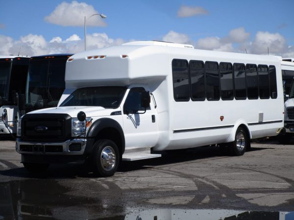 2013 ElDorado Aero Elite Lift Equipped Shuttle Bus Drivers Front