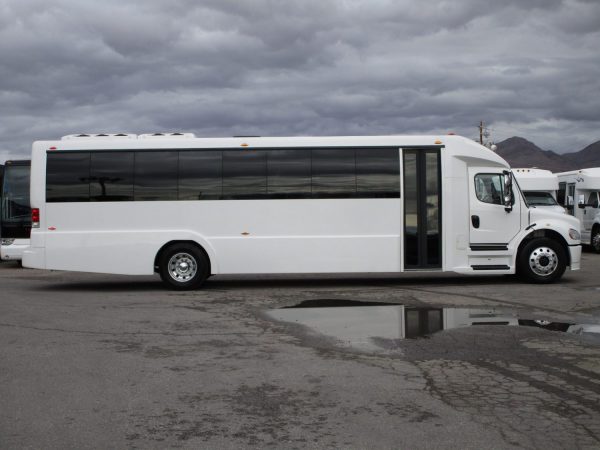 2018 Executive Coach Builders Luxury Shuttle Bus Passenger Side