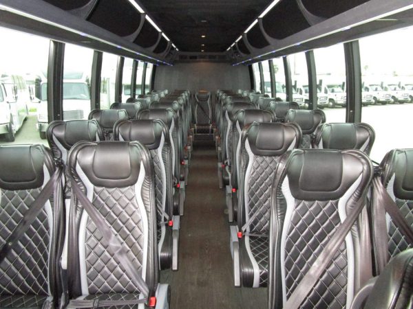 2018 Executive Coach Builders Luxury Shuttle Bus Front Aisle