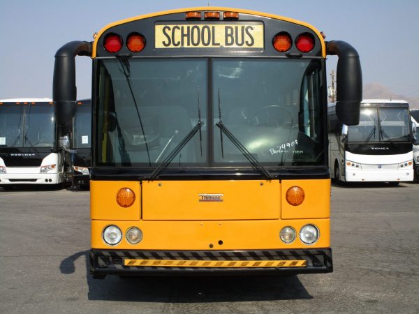 Front View of 2007 Thomas Saf-T-Liner HDX School Bus