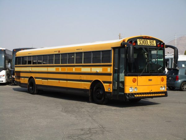 Front Passenger View of 2007 Thomas Saf-T-Liner HDX School Bus