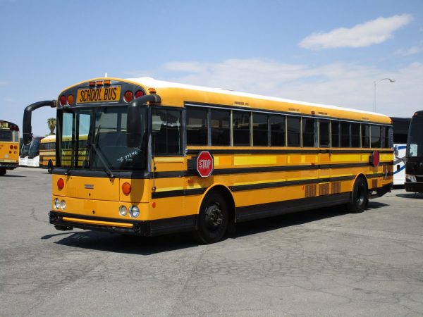 Drivers Front View of 2008 Thomas Saf-T-Liner HDX School Bus