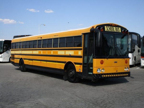 Front Passenger View of 2007 Thomas Saf-T-Liner HDX School Bus