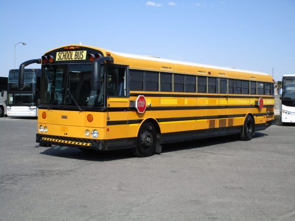 Drivers Front View of 2007 Thomas Saf-T-Liner HDX School Bus