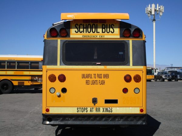 Rear of 2007 Thomas Saf-T-Liner HDX School Bus