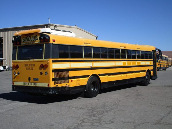 Passenger Rear View of 2007 Thomas Saf-T-Liner HDX School Bus