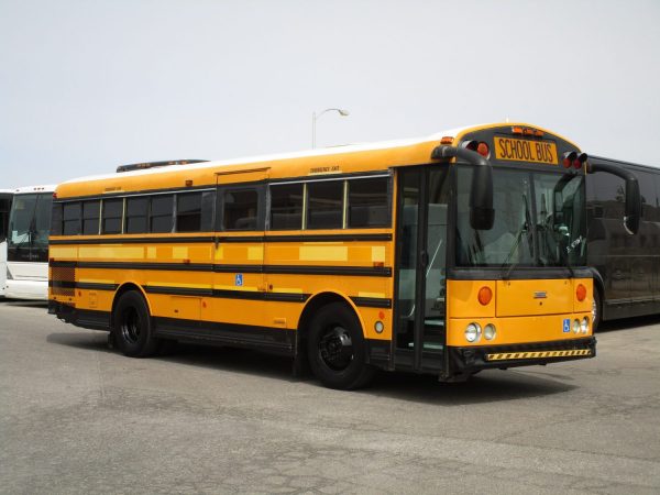 Passenger Front View of 2007 Thomas Saf-T-Liner HDX School Bus