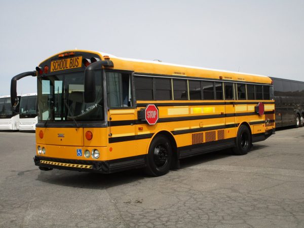 Drivers Front View of 2007 Thomas Saf-T-Liner HDX School Bus