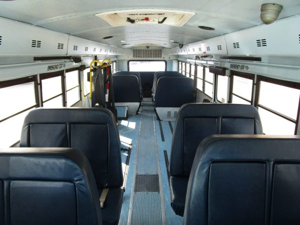 Front Aisle view of 2006 Thomas Saf-T-Liner HDS Lift Equipped Bus