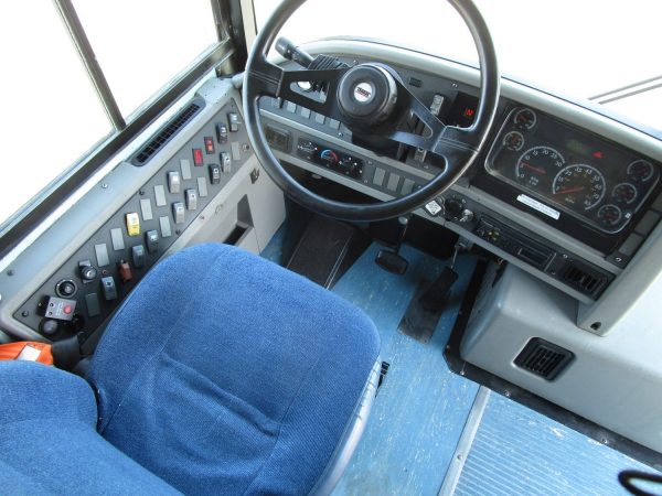 Drivers Seat of the 2006 Thomas Saf-T-Liner HDX Lift Equipped School Bus