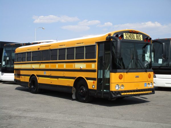 Front Passenger View of the 2006 Thomas Saf-T-Liner HDX Lift Equipped School Bus