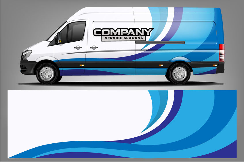 Van car Wrap design for company